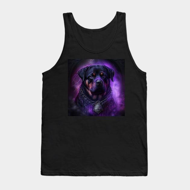 Shadowy Rottweiler Tank Top by Enchanted Reverie